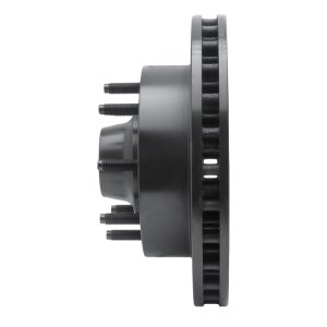 Ford F-250 Super Duty Brake Rotor (1) - Front Right - R1 Concepts - Drilled & Slotted - Black - `99-`02